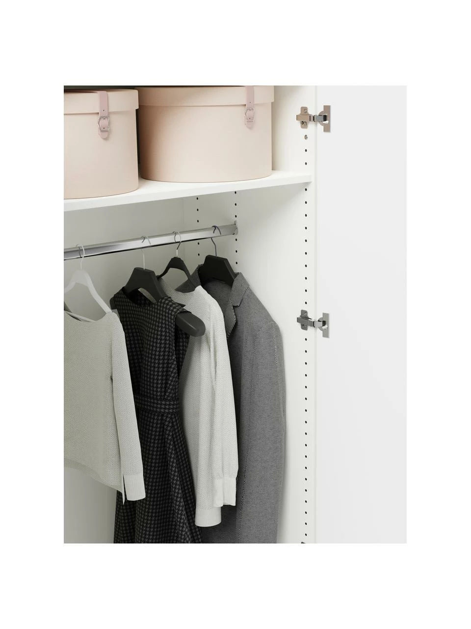 Westwing Collection Armoire modulaire beige Charlotte, larg. 100 cm, variantes multiples, Basic Interior, hauteur 200 cm – Image 5