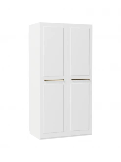Westwing Collection Armoire modulaire blanche Charlotte, larg. 100 cm, variantes multiples, Basic Interior, hauteur 200 cm