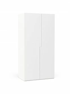 Westwing Collection Armoire modulaire blanche Leon, largeur 100 cm, plusieurs variantes, Basic Interior, hauteur 200 cm