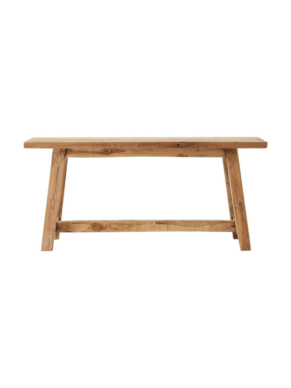 Westwing Collection Banc décoratif teck recyclé Lawas, larg. 100 x haut. 46 cm â Image 4