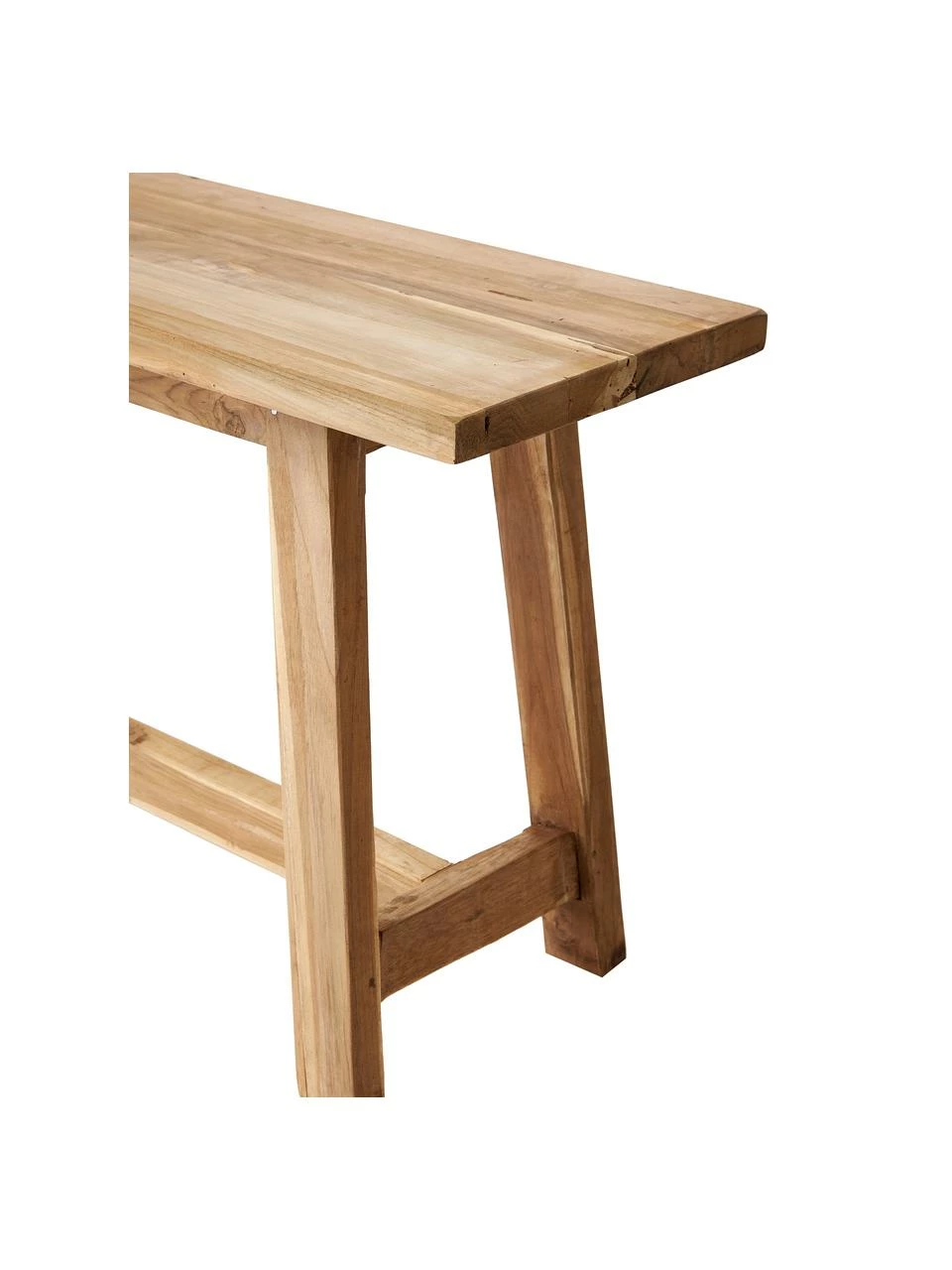 Westwing Collection Banc décoratif teck recyclé Lawas, larg. 100 x haut. 46 cm â Image 6