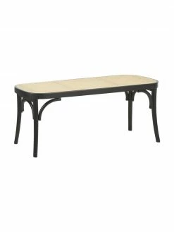 Westwing Collection Banc en cannage Franz, larg. 110 x haut. 47 cm