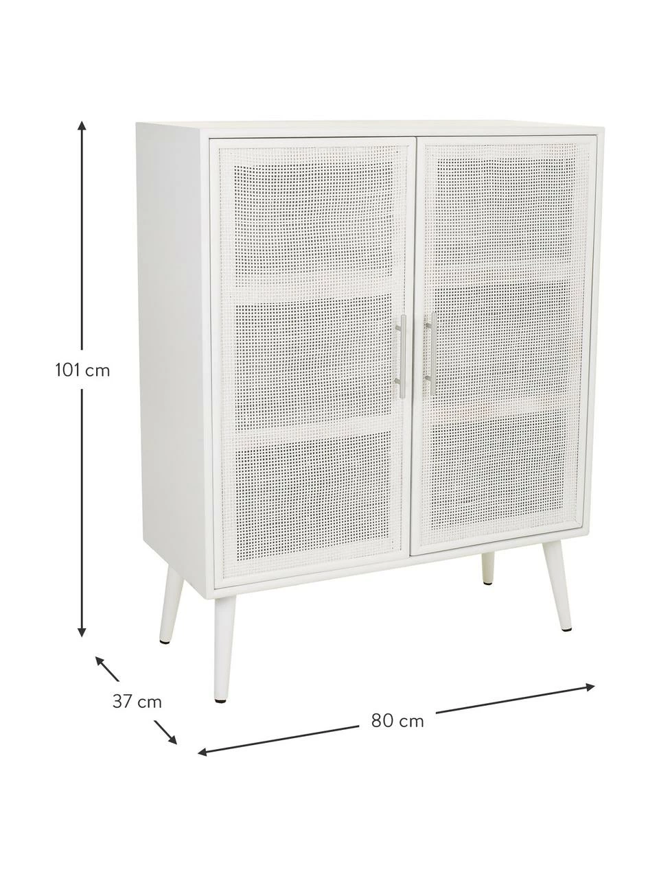Buffet haut rustique Cayetana, larg. 80 x haut. 101 cmSeulement 1 produit disponible – Image 3