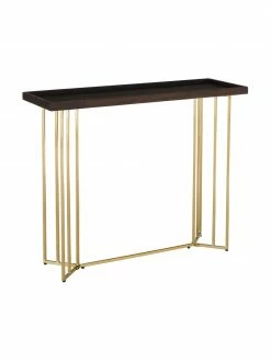 Westwing Collection Console avec plateau en bois massif Luca, larg. 100 x prof. 35 cm
