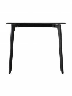 Console avec tablette en verre Blair, larg. 90 x prof. 38 cm