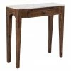 Bloomingville Console en manguier avec plateau en marbre Hauge, larg. 79 x haut. 76 cm