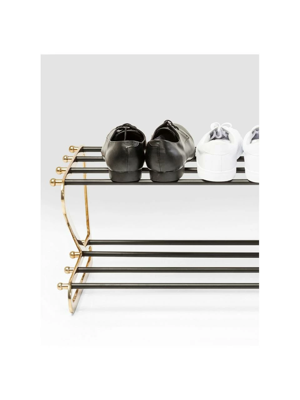 Kare Design Étagère à chaussures, à 2 niveaux Walk, larg. 84 x haut. 34 cm – Image 2