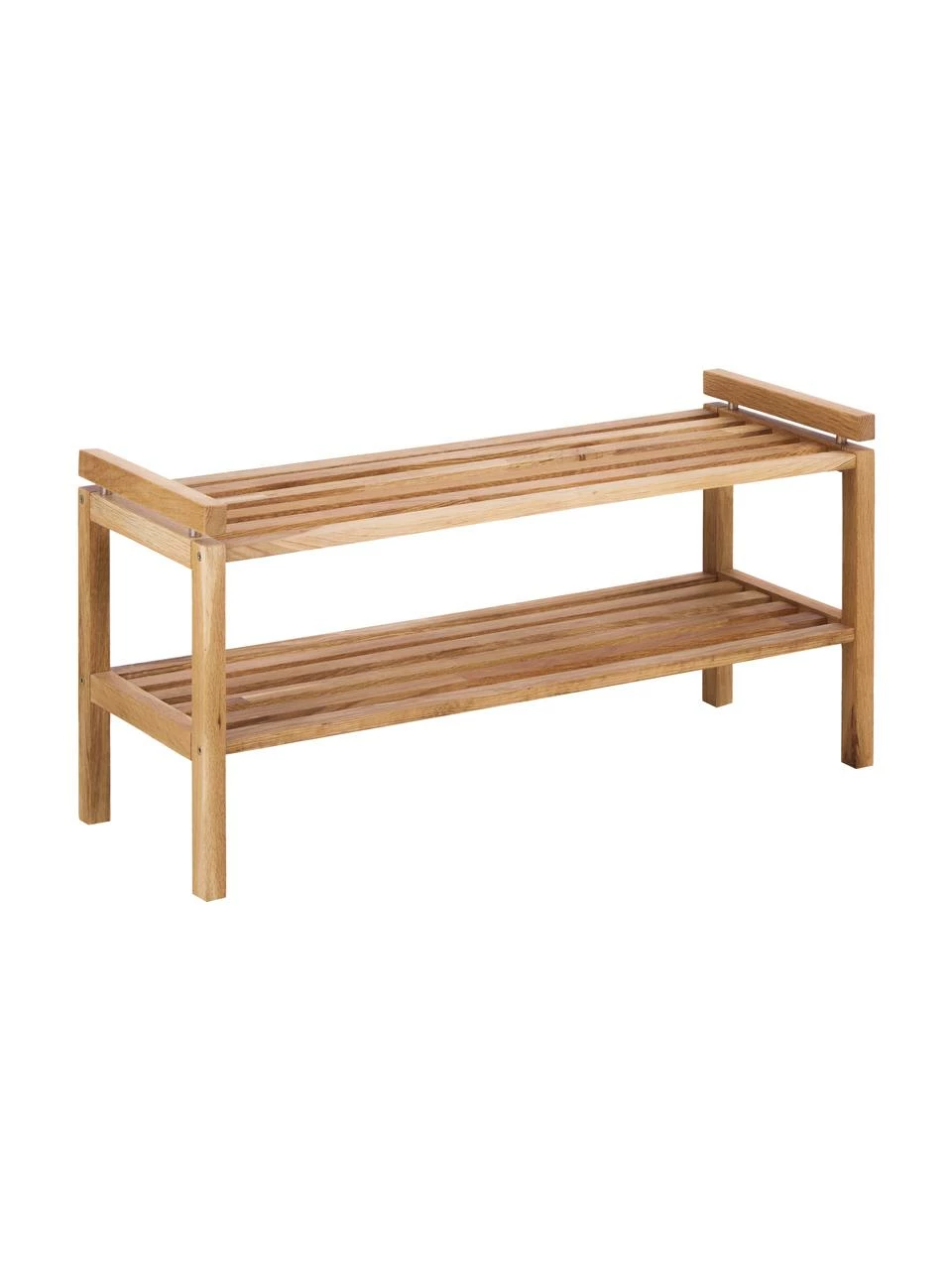 Rowico Étagère à chaussures en bois à 2 niveaux Confetti, larg. 80 x haut. 40 cm