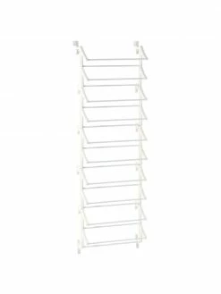 Étagère à chaussures murale blanche Skoforvaring, larg. 52 x haut. 160 cm