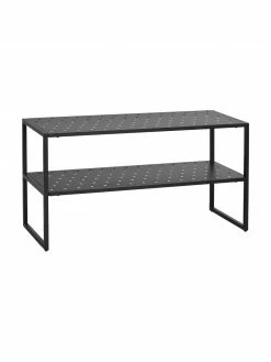 Rowico Meuble à chaussures métal noir Malone, larg. 80 x haut. 42 cmSeulement 1 produit disponible