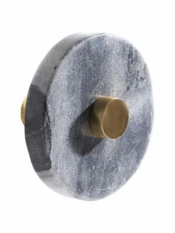 Patère en marbre Jona, Ø 5 x prof. 8 cm