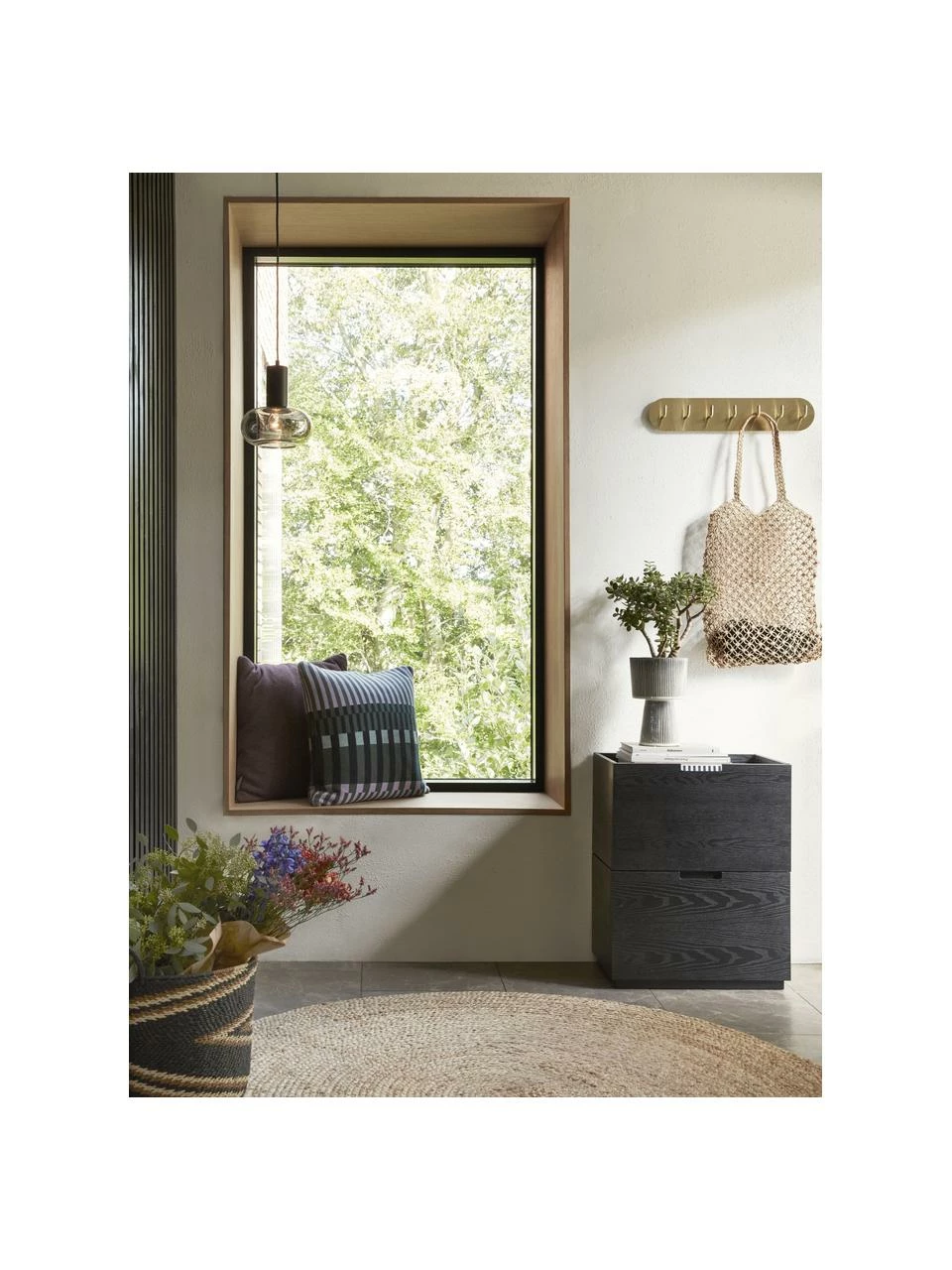 Hübsch Porte-manteau avec 7 crochets métalliques Form, larg. 50 x haut. 10 cmSeulement 1 produit disponible – Image 2