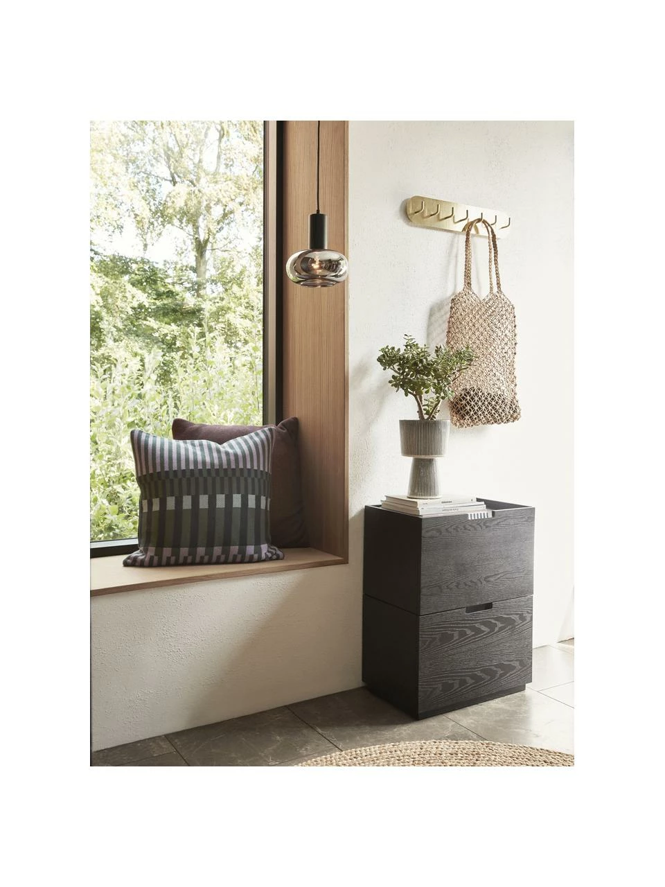 Hübsch Porte-manteau avec 7 crochets métalliques Form, larg. 50 x haut. 10 cmSeulement 1 produit disponible – Image 4