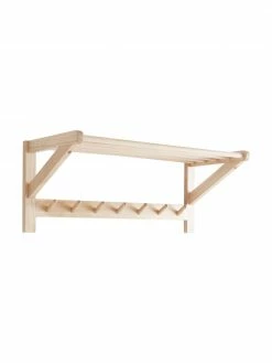 Porte-manteau avec tablette à chapeaux Cole, larg. 75 x haut. 32 cm