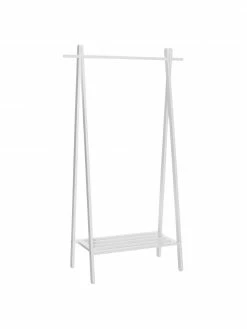 Porte-manteau bois de chêne blanc Cloe, larg. 91 x haut. 159 cm