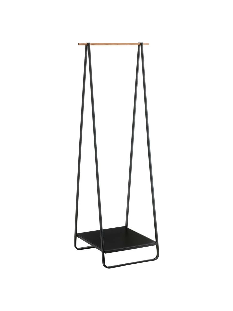 Yamazaki Porte-manteau en métal noir Tower, larg. 52 x haut. 140 cm