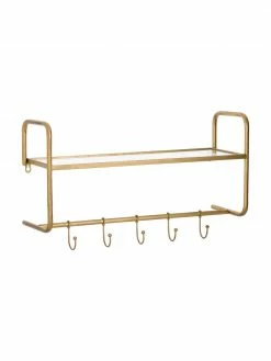 Porte-manteau mural doré Hatstand, larg. 63 x haut. 23 cm
