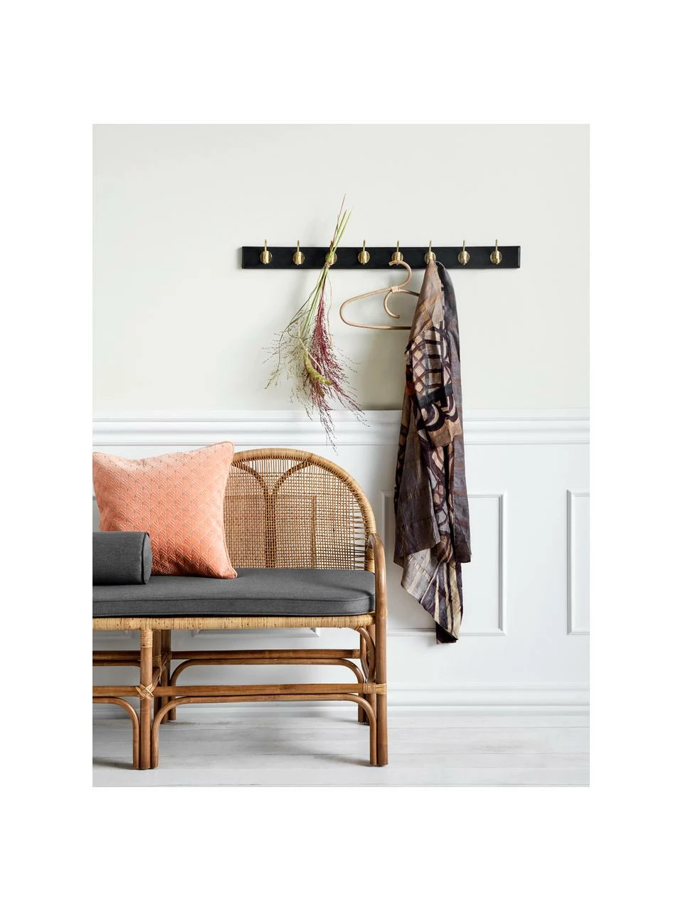 Nordal Portemanteau XL en bois Edgy, larg. 90 x haut. 7 cm – Image 2