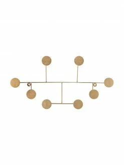 Bloomingville Portemanteau en métal doré Fia, larg. 76 x haut. 38 cm