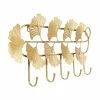 Kare Design Portemanteau m&eacute;tal dor&eacute; Ginkgo, larg. 72 x haut. 31 cm