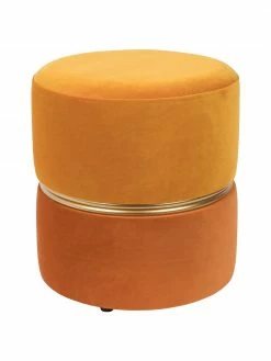 Pouf velours Bubbly, Ă 35 x haut. 39 cm
