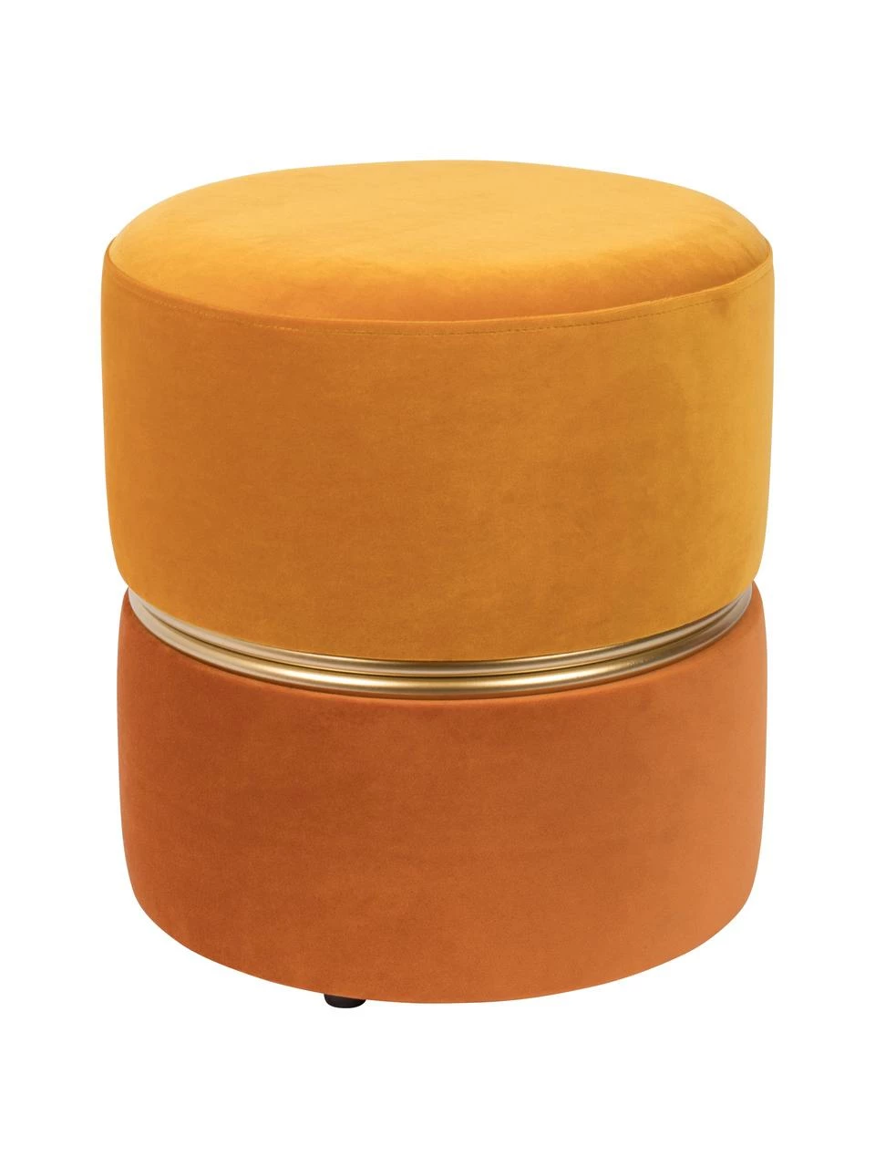 Pouf velours Bubbly, Ø 35 x haut. 39 cm