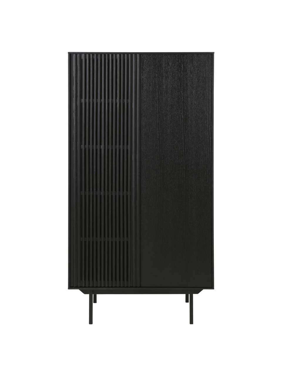 Rangement à façade nervurée Mojo, larg. 80 x haut. 150 cm